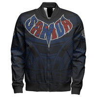 Polynesian Jacket American Samoa Forever Sleeve Zip Bomber Jacket LT10 - Wonder Print Shop
