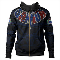 Polynesian Hoodie Samoa Forever Zip Hoodie LT10 - Wonder Print Shop