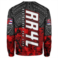 Polynesian Sweatshirt Red Raider For Life Sweatshirt LT10 - Wonder Print Shop