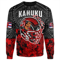 Polynesian Sweatshirt Red Raider For Life Sweatshirt LT10 - Wonder Print Shop