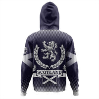 Hoodie Scotland Pride Saltire Lion Zip Hoodie - Wonder Print Shop