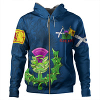 Scotland Celtic Knot Zip Hoodie RLT12 - Wonder Print Shop