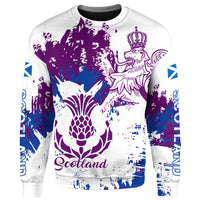 Scotland Lion King's Thistle Sweatshirt RLT12 - Wonder Print Shop