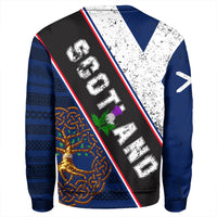 Scotland Pattern Flag Sweatshirt RLT12 - Wonder Print Shop