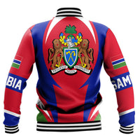 Wonder Print Shop Clothing - Gambia Action Flag Baseball Jacket RLT7 - Wonder Print Shop