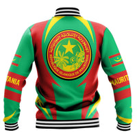 Wonder Print Shop Clothing - Mauritania Action Flag Baseball Jacket RLT7 - Wonder Print Shop