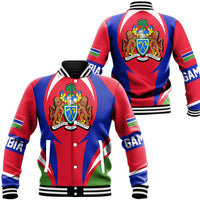 Wonder Print Shop Clothing - Gambia Action Flag Baseball Jacket RLT7 - Wonder Print Shop