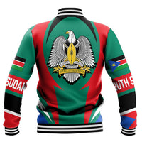 Wonder Print Shop Clothing - South Sudan Action Flag Baseball Jacket RLT7 - Wonder Print Shop