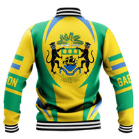 Wonder Print Shop Clothing - Gabon Action Flag Baseball Jacket RLT7 - Wonder Print Shop
