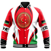 Wonder Print Shop Clothing - Libya Action Flag Baseball Jacket RLT7 - Wonder Print Shop