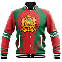 Wonder Print Shop Clothing - Morocco Action Flag Baseball Jacket RLT7 - Wonder Print Shop