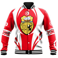 Wonder Print Shop Clothing - Tunisia Action Flag Baseball Jacket RLT7 - Wonder Print Shop