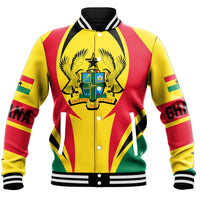 Wonder Print Shop Clothing - Ghana Action Flag Baseball Jacket RLT7 - Wonder Print Shop