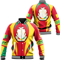 Wonder Print Shop Clothing - Guinea Bissau Action Flag Baseball Jacket RLT7 - Wonder Print Shop