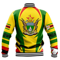 Wonder Print Shop Clothing - Zimbabwe Action Flag Baseball Jacket RLT7 - Wonder Print Shop