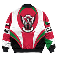 Getteestore Clothing - Sudan Action Flag Bomber Jacket RLT7 - Wonder Print Shop