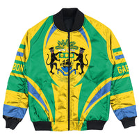 Getteestore Clothing - Gabon Action Flag Bomber Jacket RLT7 - Wonder Print Shop