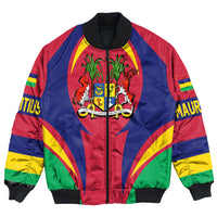 Wonder Print Shop Clothing - Mauritius Action Flag Bomber Jacket RLT7 - Wonder Print Shop