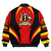 Wonder Print Shop Clothing - Uganda Action Flag Bomber Jacket RLT7 - Wonder Print Shop