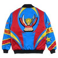 Wonder Print Shop Clothing - Democratic Republic Of The Congo Action Flag Bomber Jacket RLT7 - Wonder Print Shop