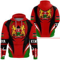 Kenya Hoodie Action Flag RLT7 - Wonder Print Shop