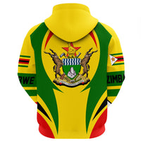 Zimbabwe Hoodie Action Flag RLT7 - Wonder Print Shop