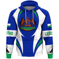 Lesotho Hoodie Action Flag RLT7 - Wonder Print Shop