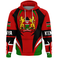 Kenya Hoodie Action Flag RLT7 - Wonder Print Shop