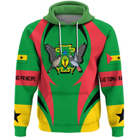 S o Tom and Prncipe Hoodie Action Flag RLT7 - Wonder Print Shop