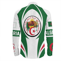 Wonder Print Shop Clothing - Algeria Action Flag Long Sleeves Button Shirt RLT7 - Wonder Print Shop