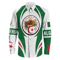 Wonder Print Shop Clothing - Algeria Action Flag Long Sleeves Button Shirt RLT7 - Wonder Print Shop