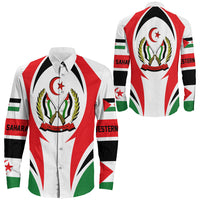 Wonder Print Shop Clothing - Western Sahara Action Flag Long Sleeves Button Shirt RLT7 - Wonder Print Shop