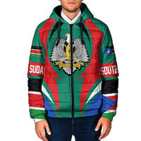 wonder-print-shop-clothing-south-sudan-action-flag-padded-hooded-jacket