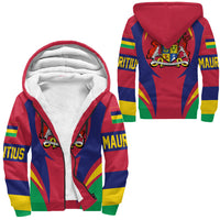 Wonder Print Shop Clothing - Mauritius Action Flag Sherpa Hoodie RLT7 - Wonder Print Shop