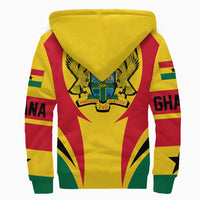 Wonder Print Shop Clothing - Ghana Action Flag Sherpa Hoodie RLT7 - Wonder Print Shop