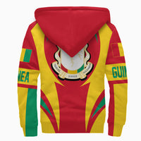 Wonder Print Shop Clothing - Guinea Action Flag Sherpa Hoodie RLT7 - Wonder Print Shop