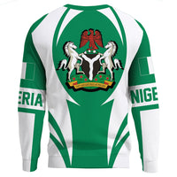 Wonder Print Shop Clothing - Nigeria Action Flag Sweatshirts RLT7 - Wonder Print Shop