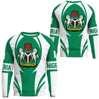 Wonder Print Shop Clothing - Nigeria Action Flag Sweatshirts RLT7 - Wonder Print Shop