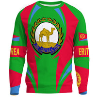 Wonder Print Shop Clothing - Eritrea Action Flag Sweatshirts RLT7 - Wonder Print Shop