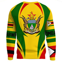 Wonder Print Shop Clothing - Zimbabwe Action Flag Sweatshirts RLT7 - Wonder Print Shop