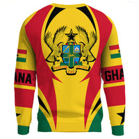 Wonder Print Shop Clothing - Ghana Action Flag Sweatshirts RLT7 - Wonder Print Shop