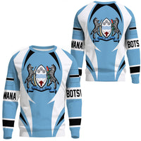 Wonder Print Shop Clothing - Botswana Action Flag Sweatshirts RLT7 - Wonder Print Shop