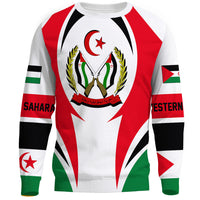 Wonder Print Shop Clothing - Western Sahara Action Flag Sweatshirts RLT7 - Wonder Print Shop