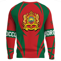 Wonder Print Shop Clothing - Morocco Action Flag Sweatshirts RLT7 - Wonder Print Shop