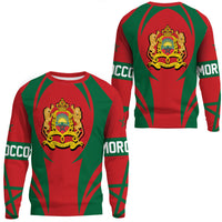 Wonder Print Shop Clothing - Morocco Action Flag Sweatshirts RLT7 - Wonder Print Shop