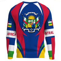 Wonder Print Shop Clothing - Central Africa Action Flag Sweatshirts RLT7 - Wonder Print Shop