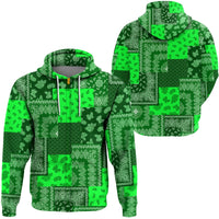 Paisley Bandana Pattern Seamless Green Hoodie Ver.02 RLT13 - Wonder Print Shop