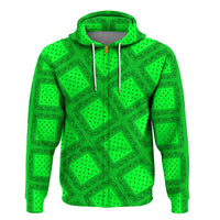 Paisley Bandana Pattern Seamless Green Hoodie RLT13 - Wonder Print Shop