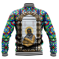 Saint Benedict of the African On Stained Glass Baseball Jackets RLT13 - Wonder Print Shop