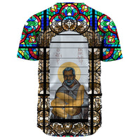 Saint Benedict of the African On Stained Glass Baseball Jerseys RLT13 - Wonder Print Shop